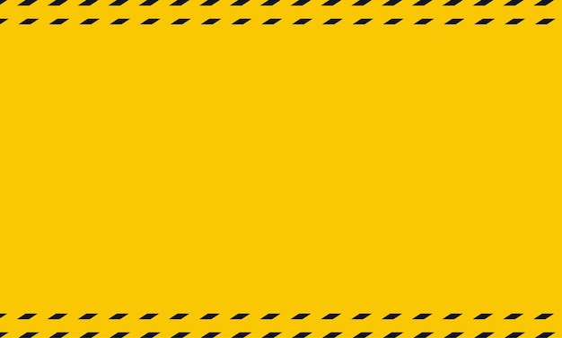 Schwarz gelb gestreifte Banner Wand Gefahr industriell gestreifte Straße Warnung gelb schwarz diagonale Streifen Vektor-Illustration