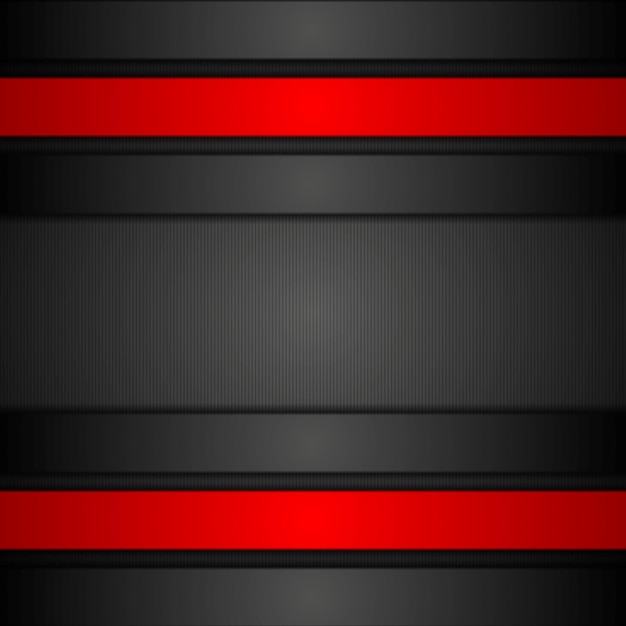 Schwarz-rotes corporate-tech-vektordesign