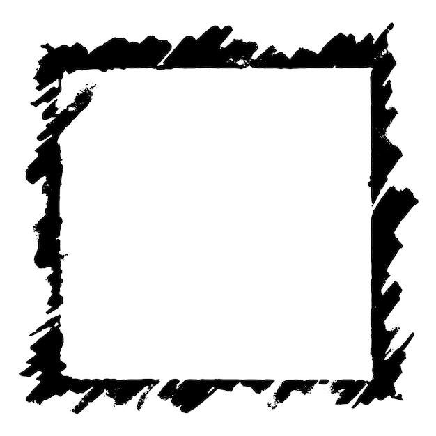 Schwarz-Weiß-Monochrom-abstrakter Rahmenvektor isoliert