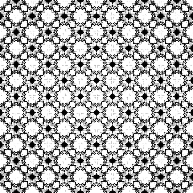 Schwarz-Weiß-Muster Textur Bw ornamentales Grafikdesign Mosaik-Ornamente Mustervorlage