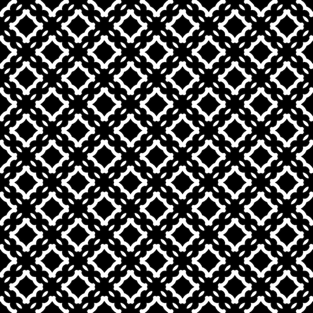 Schwarz-weiß nahtloses abstraktes Muster Hintergrund und Hintergrund Graustufen dekoratives Design Mosaik Ornamente Vektorgrafik Illustration EPS10