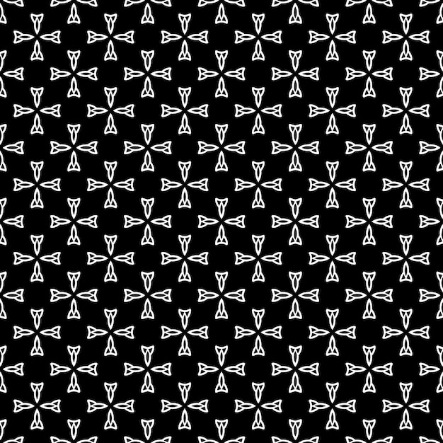 Schwarz-weiß nahtloses abstraktes Muster Hintergrund und Hintergrund Graustufen dekoratives Design Mosaik Ornamente Vektorgrafik Illustration EPS10