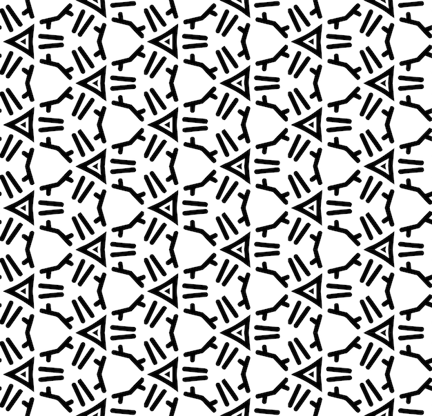 Schwarz-weiß-nahtloses abstraktes Muster Hintergrund und Hintergrund Graustufen-Ornamentdesign Mosaik-Ornamente Vektor-Grafik-Illustration EPS10