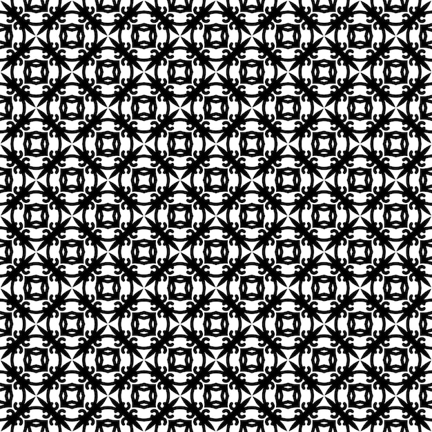 Schwarz-weiß-nahtloses abstraktes Muster Hintergrund und Hintergrund Graustufen-Ornamentdesign Mosaik-Ornamente Vektor-Grafik-Illustration EPS10