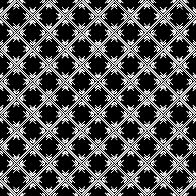 Schwarz-weiß nahtloses abstraktes Muster Hintergrund und Hintergrund Graustufen-Zierdesign