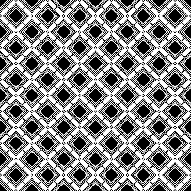 Schwarz-weiße, nahtlose Musterstruktur Graustufen-Ornamentik-Grafikdesign