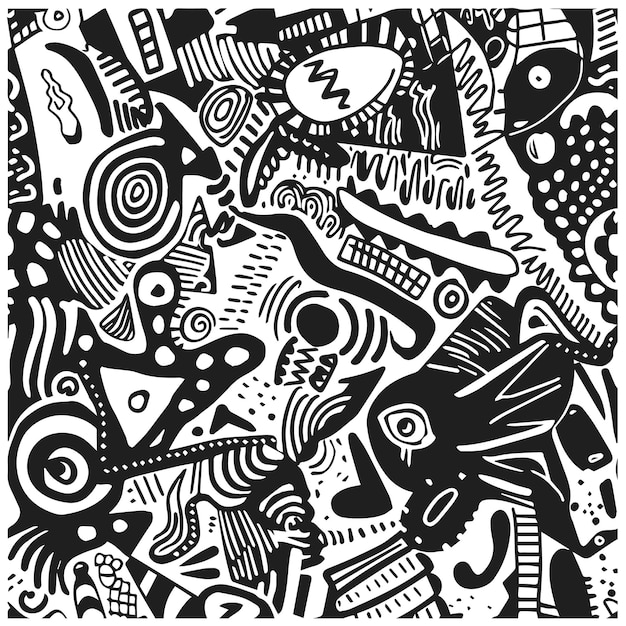 schwarz-weiße Tapeten-Textur