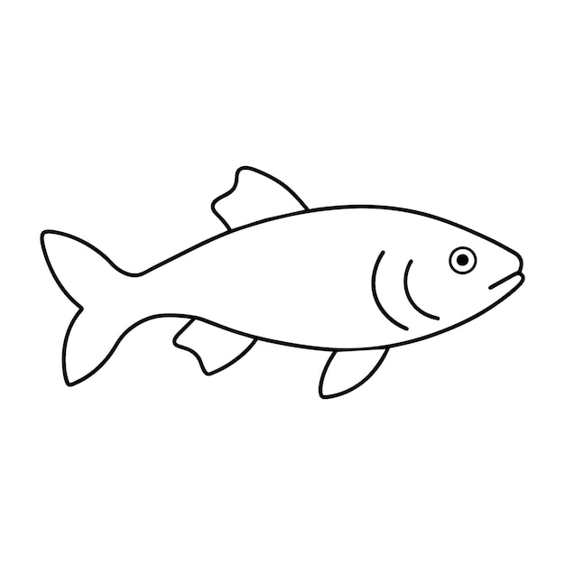 schwarz-weiße Vektorillustration für ein Malbuch