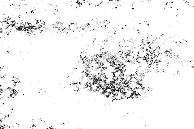 Vektor schwarz-weißer grunge-hintergrund abstract vector textur von rissen chips dot dirty monochrome muster der alten, abgenutzten oberfläche