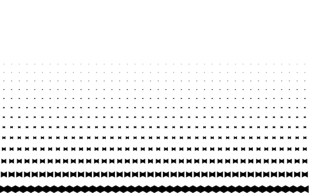 Vektor schwarz-weißer verblassender geometrischer abstrakter hintergrund