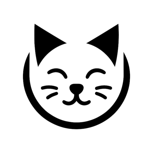 Schwarz-weißes Cate-Logo