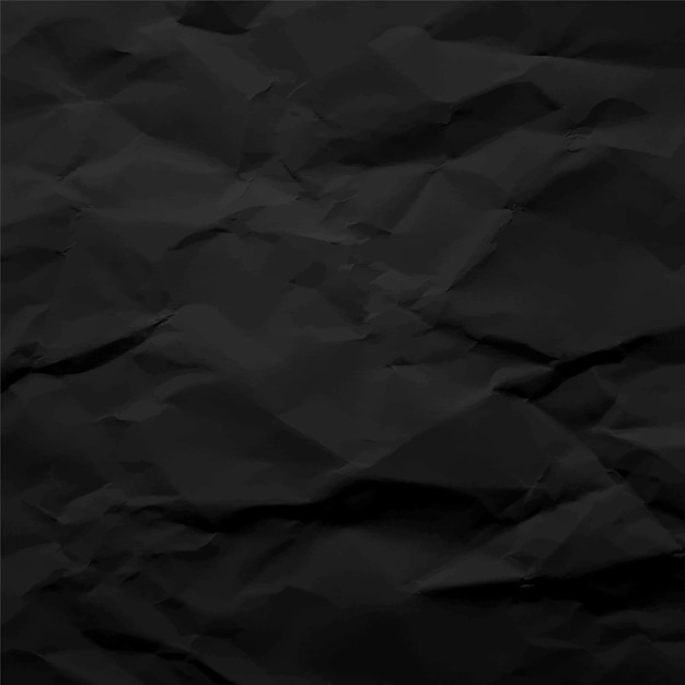 Vektor schwarz zerknittertes papier texturmuster grober grunge alter leerer vektor abstrakter hintergrund
