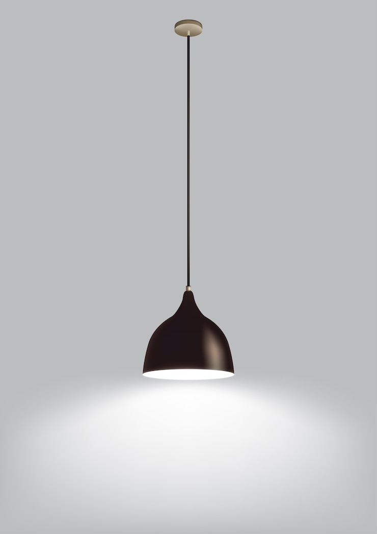 Schwarze Deckenlampe