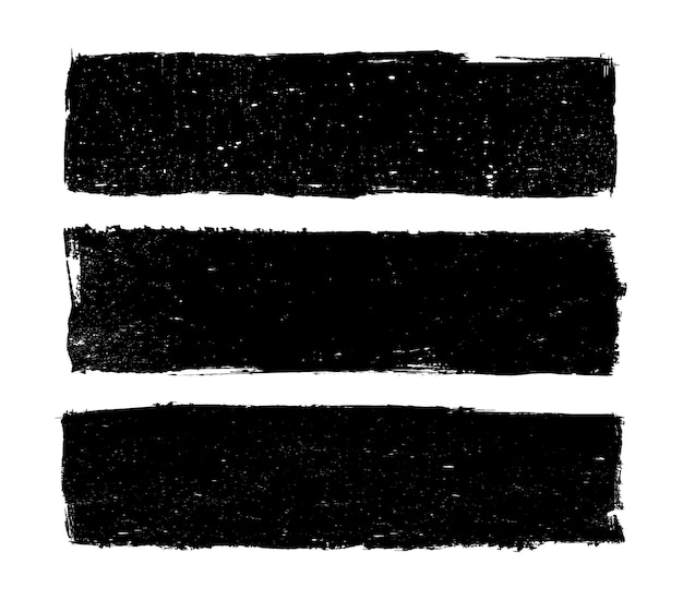 Schwarze Grunge-Pinsel-Banner.