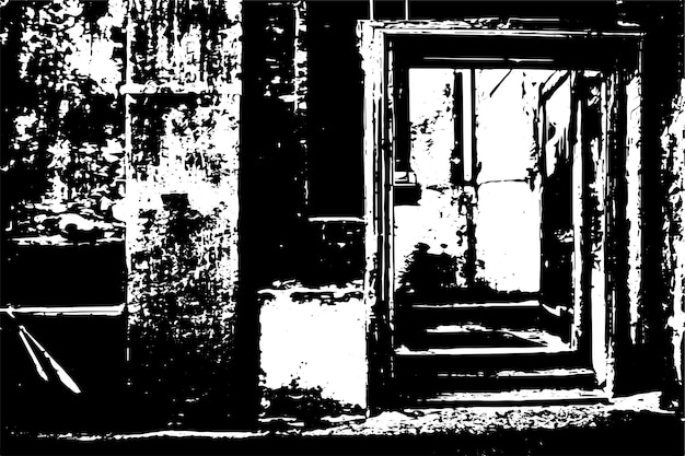 schwarze grunge Textur Vektor-Illustration schwarz-weiße Textur für den Hintergrund