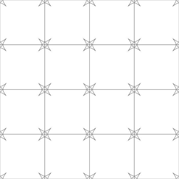 Schwarze Linie nahtlose Muster Hintergrund Vektor-Illustration für elegantes Design Abstrakt geometrisch