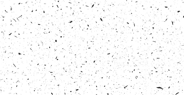 Schwarze Linien und Punkte des Schmutzes auf einer weißen Hintergrundvektorillustration