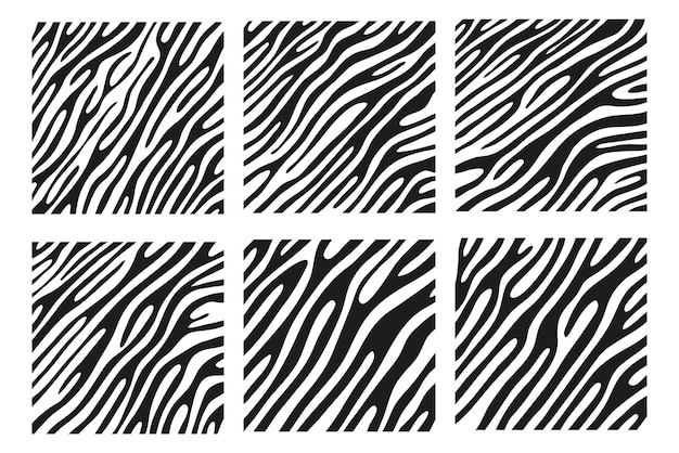 Schwarze streifen auf der haut eines zebras für dekorationsgrafiken