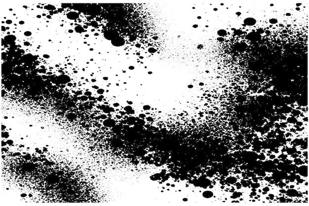 Vektor schwarze überlagerung monochrome grunge-textur auf weißem hintergrund vektorbild hintergrundtextur
