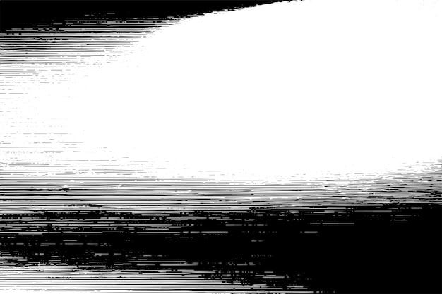 Schwarze verfolgte vektortextur auf weißem hintergrund überlagerung monochrome schwarz-weiße grunge-textur