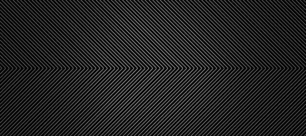 Schwarzer abstrakter Hintergrund mit diagonalem weißem Linienmuster