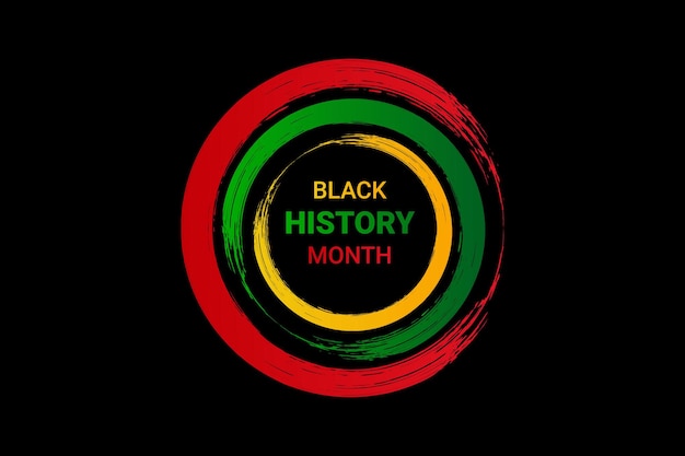Schwarzer Geschichtsmonat feiert Vektorillustrations-Hintergrunddesign