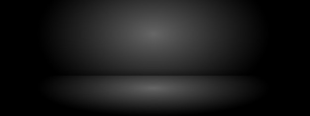Schwarzer Gradient-Hintergrund für die Produktdarstellung Leerer Studio-Foto-Room-Hintergrond Vektor