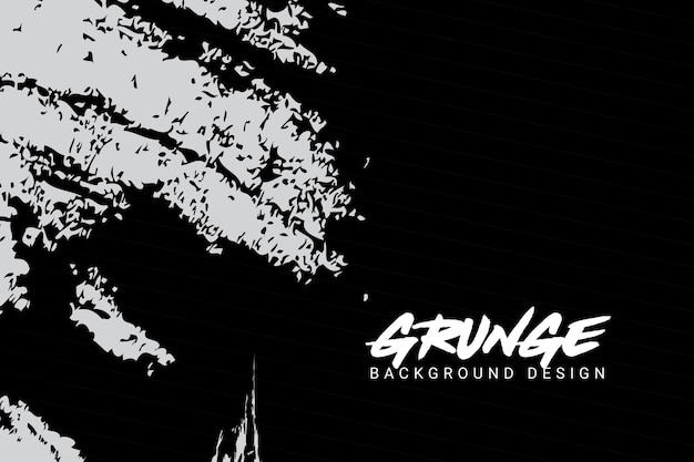 Vektor schwarzer grunge-abstrakter hintergrund-design-vektor