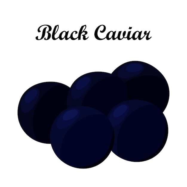 Vektor schwarzer kaviar