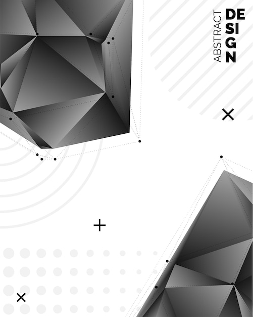 Schwarzer Vektor verschwommenes Dreieck Hintergrunddesign Geometrischer Hintergrund im Origami-Stil mit Farbverlauf