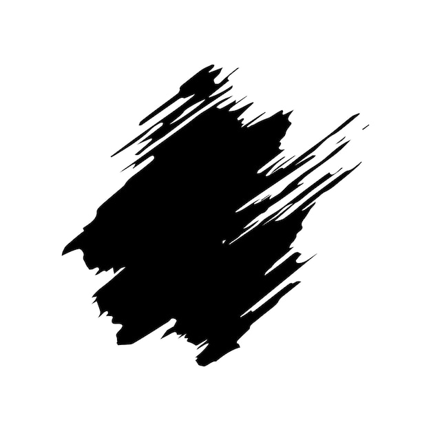 Schwarzes Pinselstrich-Set