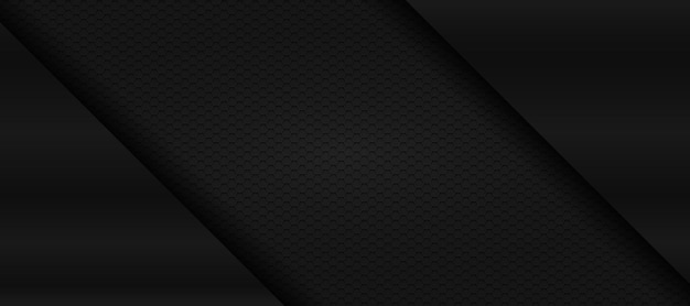 schwarzes Sechseckmaterial moderner Hintergrund