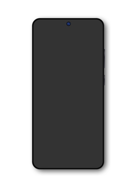 Schwarzes Smartphone mit dunklem Bildschirm