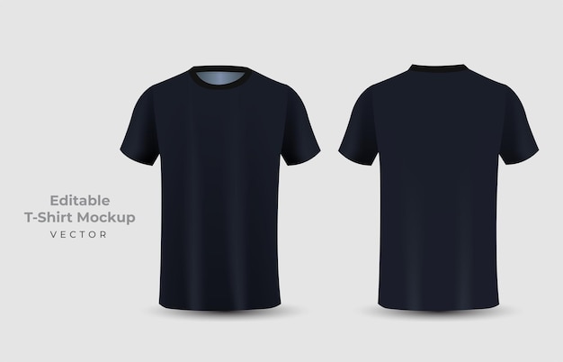 Schwarzes T-Shirt-Modell