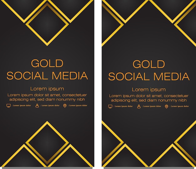 Schwarzgold-social-media-story-vorlage