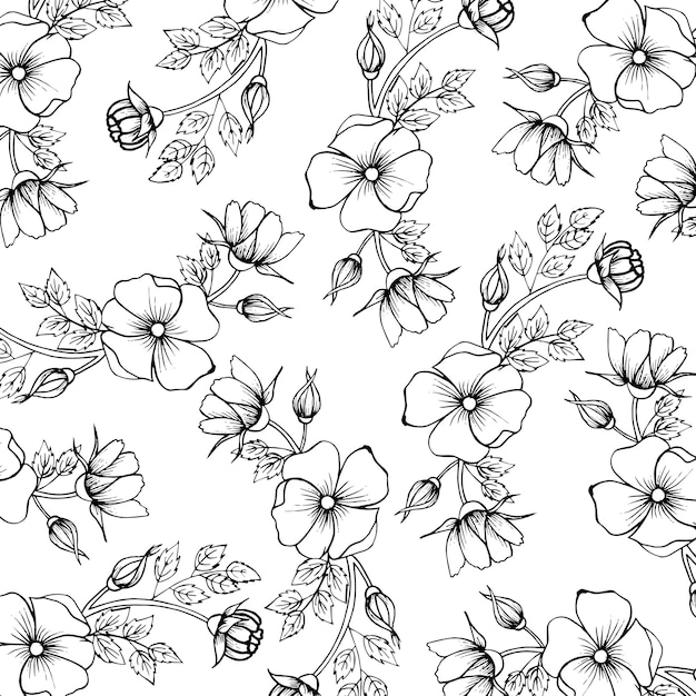 Schwarzweiss - valentine pattern background