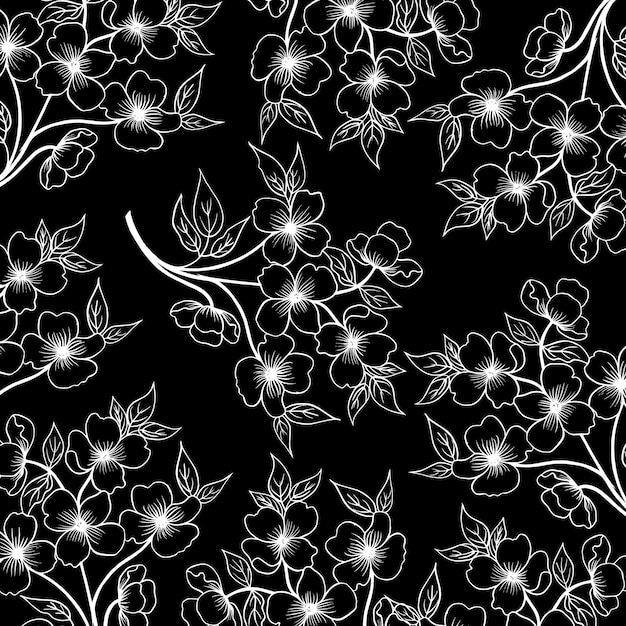 Schwarzweiss - Valentine Pattern Background