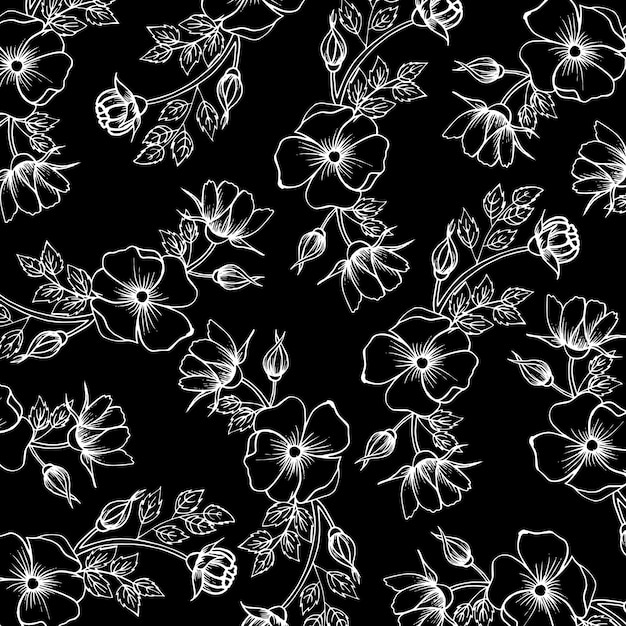 Schwarzweiss - Valentine Pattern Background