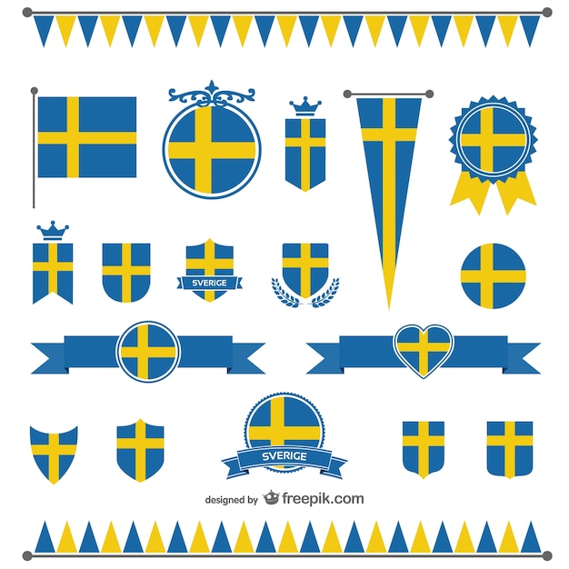 Vektor schweden flagge vektor grafiken