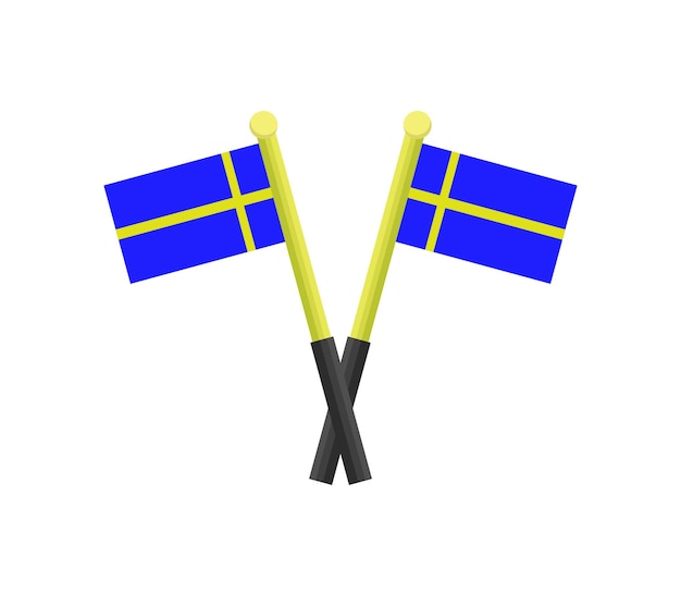 Vektor schweden vektor-flagge