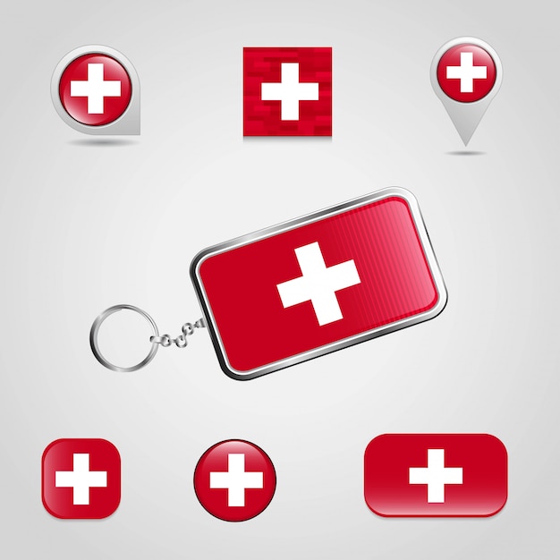 Schweiz Landesflagge