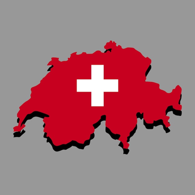 Vektor schweiz schweiz-karte vektor-illustration