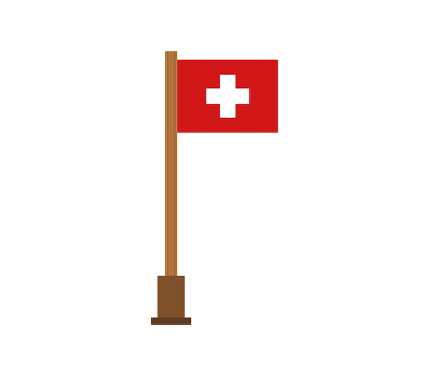 Vektor schweizer flagge