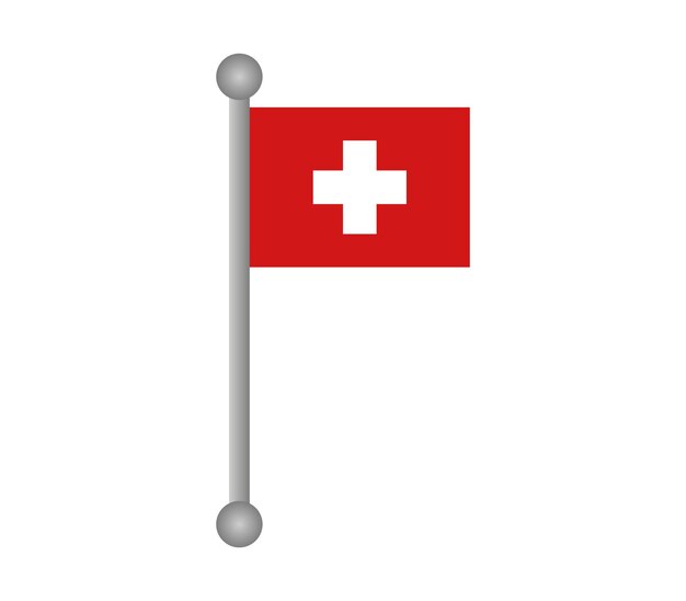 Vektor schweizer flagge