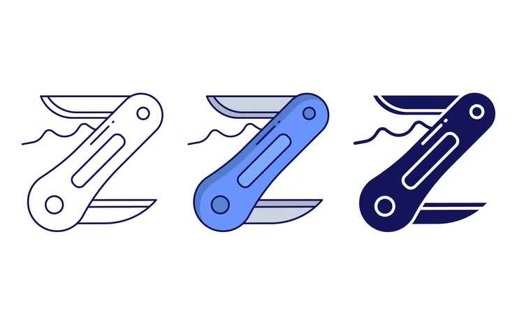 Vektor schweizer messer-vektor-symbol