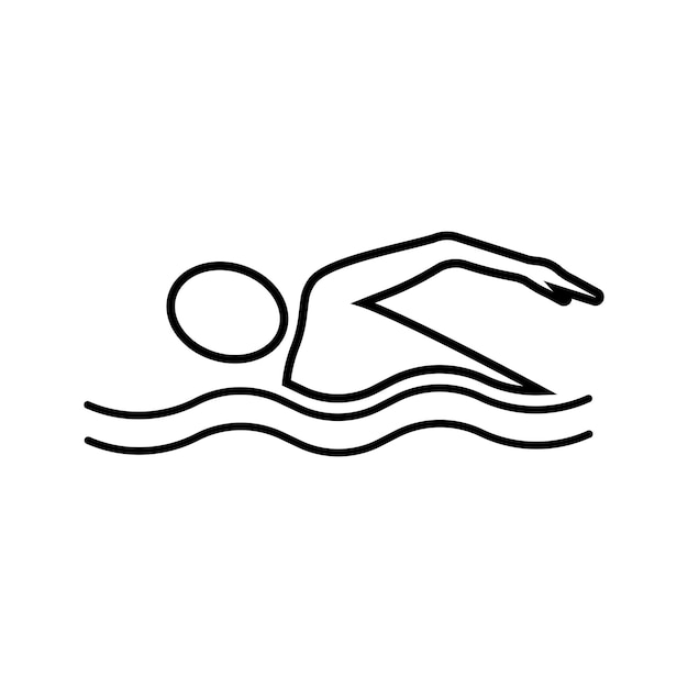 Vektor schwimmsport-logo