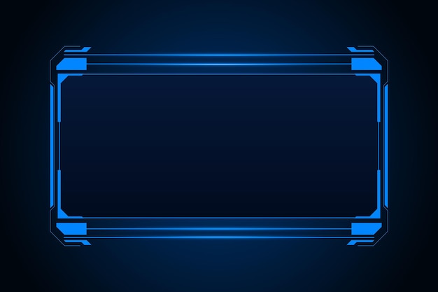 Sci-Fi futuristische Benutzeroberfläche hud Template Frame Design Technologie abstrakter Hintergrund