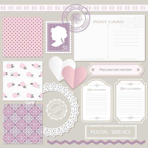Scrapbook-Design-Elemente