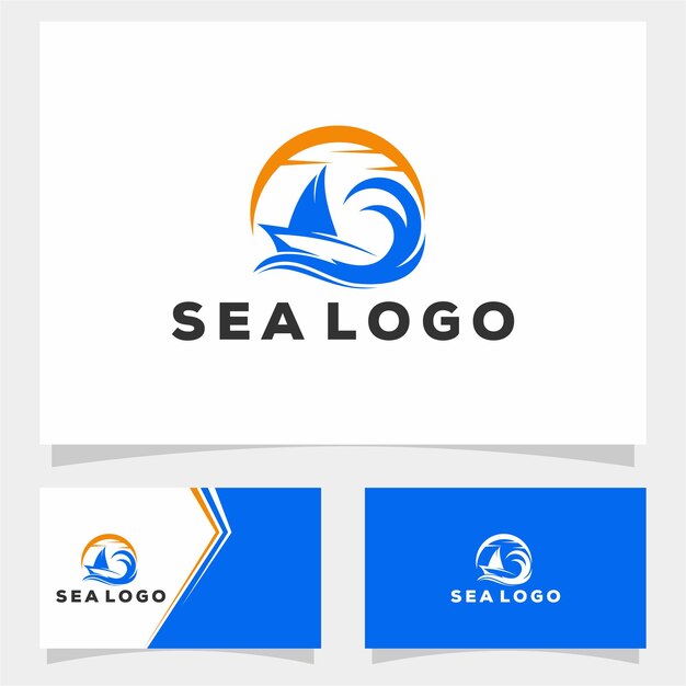 Sea-logo-vektorvorlage