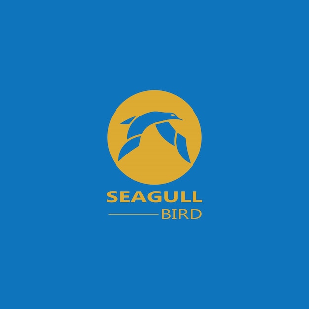 Seagull bird-logo-icon-vektordesigns